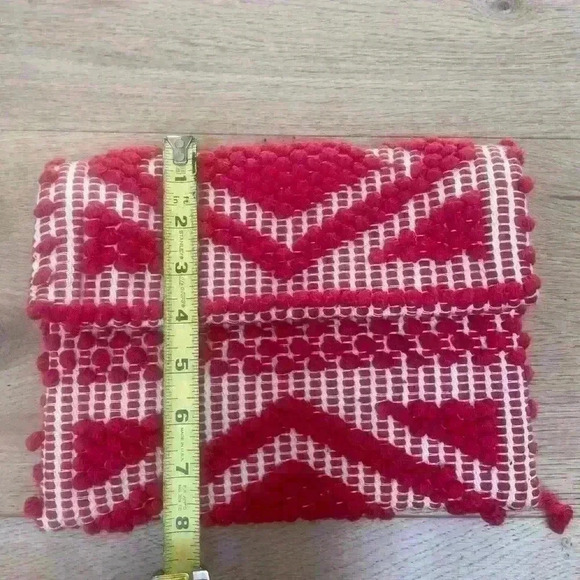 Antonello Red and White Clutch. Comes with red strap. - Picture 9 of 9